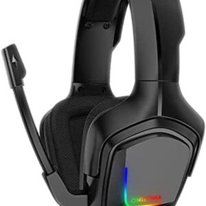 سماعات رأس K20 للألعاب RGB من ONIKUMA بلون أسود