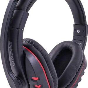 سماعات رأس سلكية DZ-900I للألعاب من داتا زون بلون أسود مع أحمر