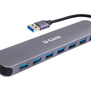 7 منافذ USB 3.0 Hub من دي لينك (منفذ واحد مع دعم الشحن السريع-DUB-1370