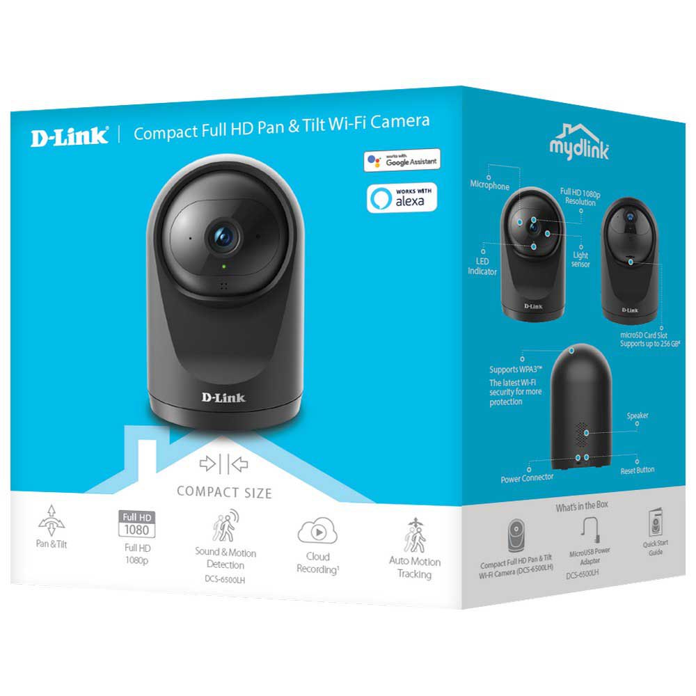 كاميرا صغيرة بدقة فل اتش دي ذات حركة راسية وافقية DCS-6500LH من دي-لينك
